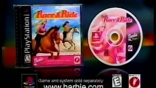Barbie Race & Ride Playstation PS1 Video Game Ad (1999) screenshot 5
