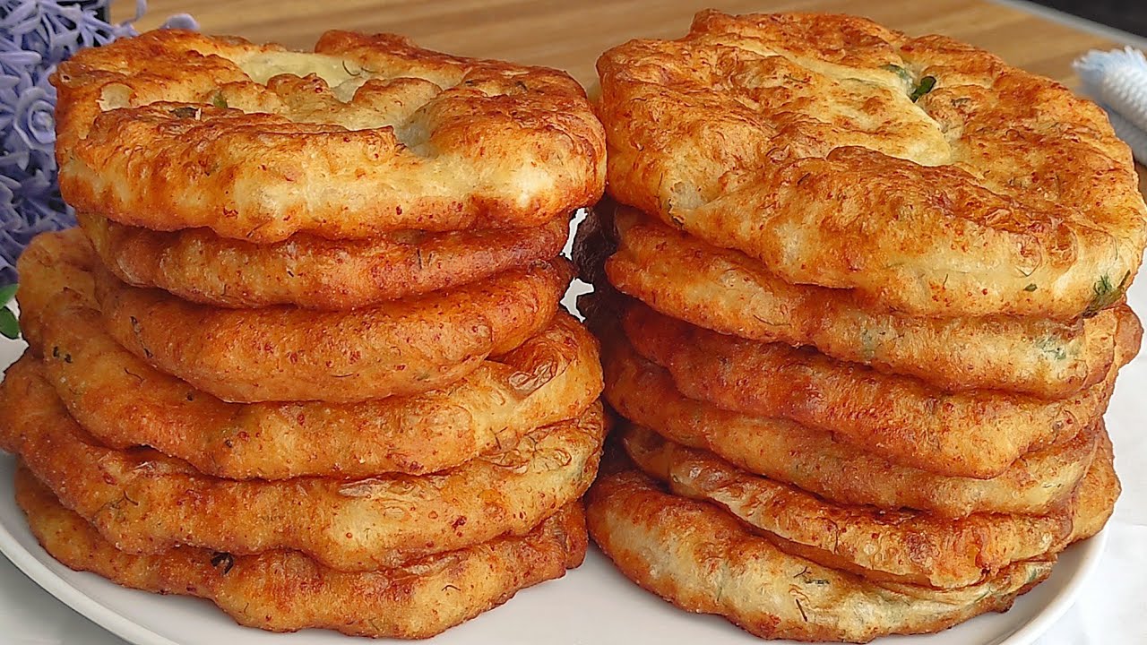 KAHVALTIDA YAPTIM ANINDA BİTTİ 🤤 PUF PUF PİŞİ TARİFİ ‼️ KOLAY HAMUR KIZARTMASI