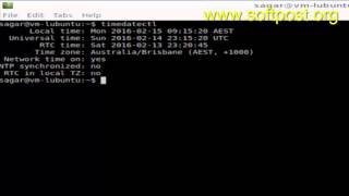 How to view current time zone in Debian