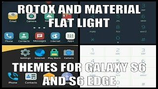 Galaxy S6 and S6 Edge Themes Rotox and Material Flat Light / Temas Rotox y Material Flat Light .. screenshot 2