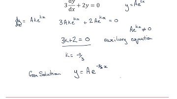 AQA Core Pure: Second order differential equations 1-1