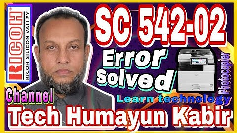 How to reset Ricoh im error code Service call SC542-02  Here it shown  Contents #Ricoh #subscribe