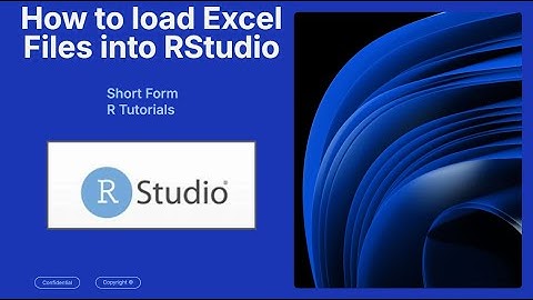 How to Load Excel Files into R-Studio (in 30 seconds)