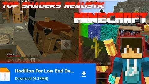 TOP SHADERS REALISTIC MCPE 1.17 LIGHT RAM 1 GB -REALISTIC RTX ON..!