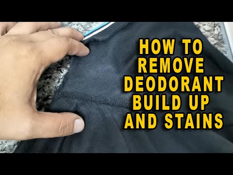 Video: Easy Solution To Remove Deodorant From Clothes