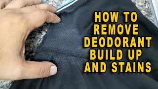 HOW TO REMOVE HARD DEODORANT BUILD UP AND CLOTHES | Travel Essential and Tricks - YouTube