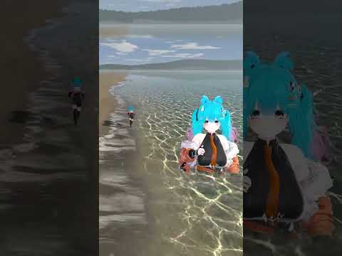 海辺を走る。　#shorts #バーチャル警備員ムーさん #VRChat #vtuber