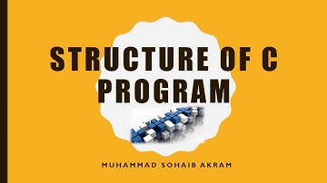 Basic Structure of C Program Overview ICS Part 2