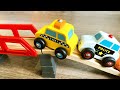 Cars Toys Police car and Taxi City of Cars Cartoons about cars and trains