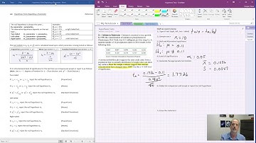 Hypothesis Test   Classical Approach