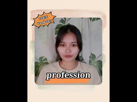 Profession | Hal4 TOEIC Vocabulary #shorts