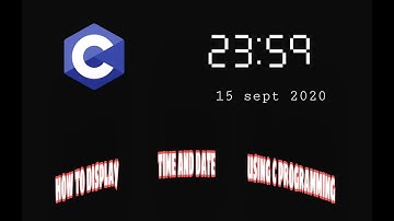 how to display time and date using c programming #time #date #cprogramming  #techgeekka
