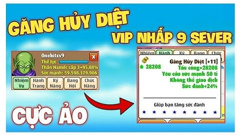 Review Siêu Phẩm Namec Có Chiếc Găng Hủy Diệt Vip Nhất 9 Sever - Ngọc Rồng Online