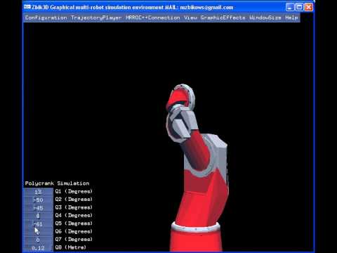 Graphical multi-robot simulation environment - Polycrank