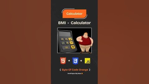 Check Your BMI in Seconds: HTML + CSS + JS Project 💥 #Shorts #CodingTutorial #FitnessJourney #webdev