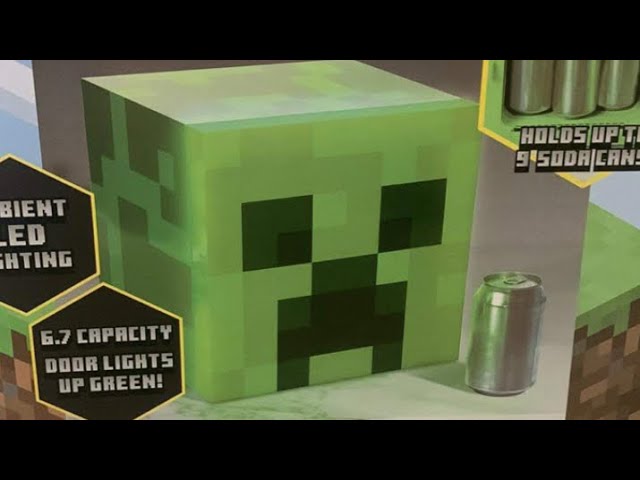 Ep 2213 - Minecraft Creeper Mini Fridge Cooler Unboxing 