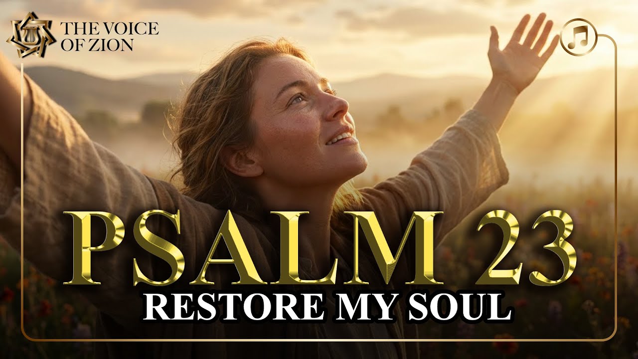 Cover 🎵 PSALM 23: The Most Beautiful Psalm You Will Ever Hear: Restore Your Soul (Hebrew -  English) 🇮🇱