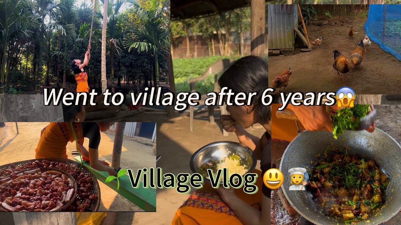 Village Life in ASSAM |Cooking dried pork| Winter Vegetables 