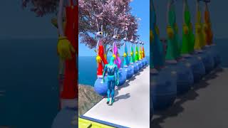 GTA V SPIDERMAN VS TUN TUN SAHUR VS JAX RAGDOLL FAILS#shorts