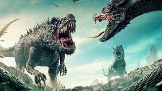 افعى عملاقة تهجم ع ديناصورات ضخمة لكي تحمي البشر من الموت | Snake Vs dinosaur