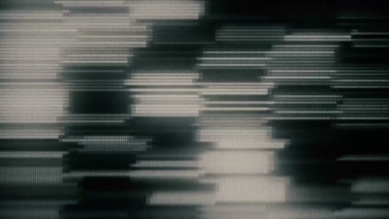 Black and White VHS TV Noise Glitch Background - 100% Free Stock Footage