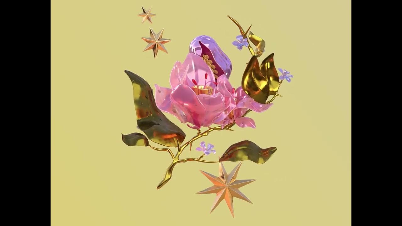 3d flower animation - YouTube