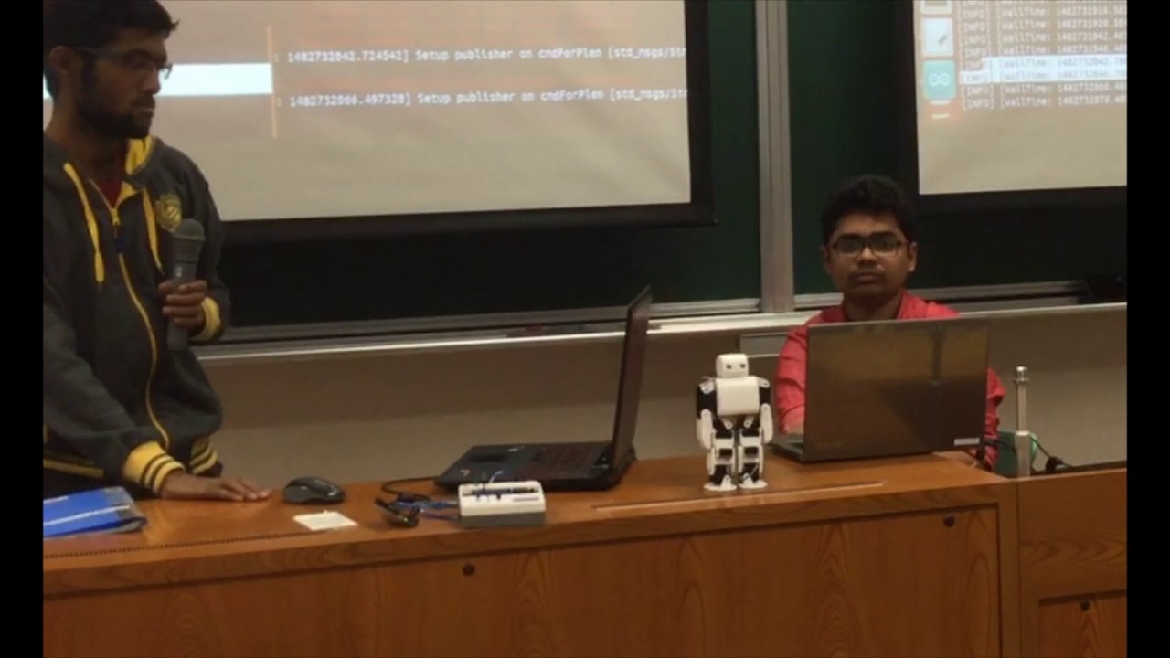 Humanoid Robot Controlled by ROS - YouTube