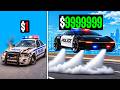 $1 vs $1,000 vs $1,000,000 POLICE CAR!
