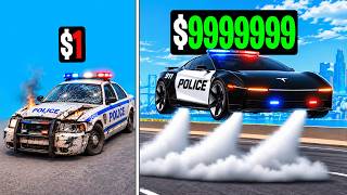 $1 vs $1,000 vs $1,000,000 POLICE CAR!