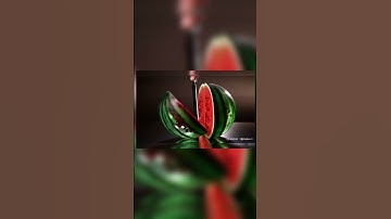 cutting watermelon with knife #shorts #youtubeshorts #AI