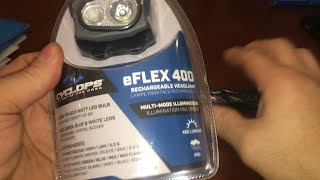 cyclops 400-lumen rechargeable flashlight eFlex 400 Lumen LED Headlamp, Multi-Color Modes & TLO Outdoors Cyclops has been at the forefront of lighting and portable power technology Cyclops 400 Lumen Rechargeable LED