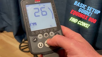 Minelab Equinox - Basic Settings - Find Coins TODAY!