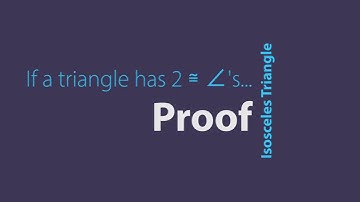 Proof: Converse of the Isosceles Triangle Theorem