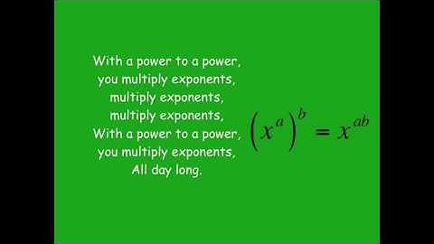 Exponents Song