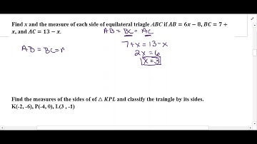 Unit 4-1 Classifying Triangles