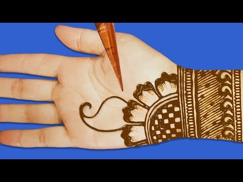 Simple And Easy Mehndi Design For Front Hand Side How To Apply