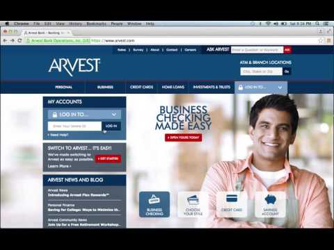 Arvest Bank Online Banking Login Instructions