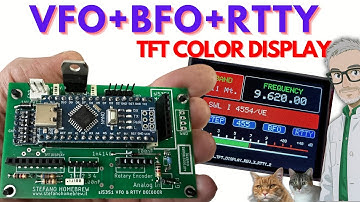Arduino Nano + Si5351: VFO + BFO con display TFT e decodifica RTTY 50 Baud – Tutto su un solo PCB