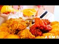 【咀嚼音】最高のカリカリ音。チキンとハッシュドポテト｜Fried chicken　French fries and Potato　Eating Sounds/ASMR/mukbang