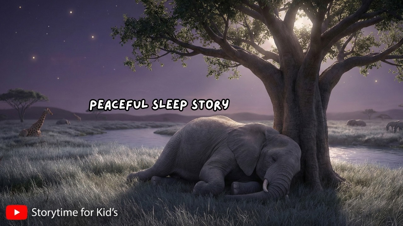Kind Elephant’s Night | Relaxing Bedtime Stories for Grown Ups & Kids 😴