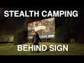 Welcome Sign Stealth Camping