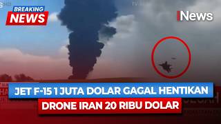 Detik-detik Jet Tempur F-15 AS Gagal Cegah Drone Iran, Asap Hitam Mebumbung Tinggi screenshot 4