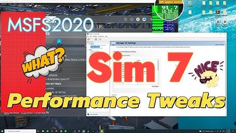 Msfs2020 *SIM 7* Fps drop, Stuttering & Tearing badly? Want a better sim Experience?