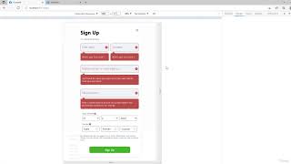 12  Handling Errors in Registration Form: Facebook Clone