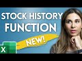 Get Stock History in Excel with STOCKHISTORY Function