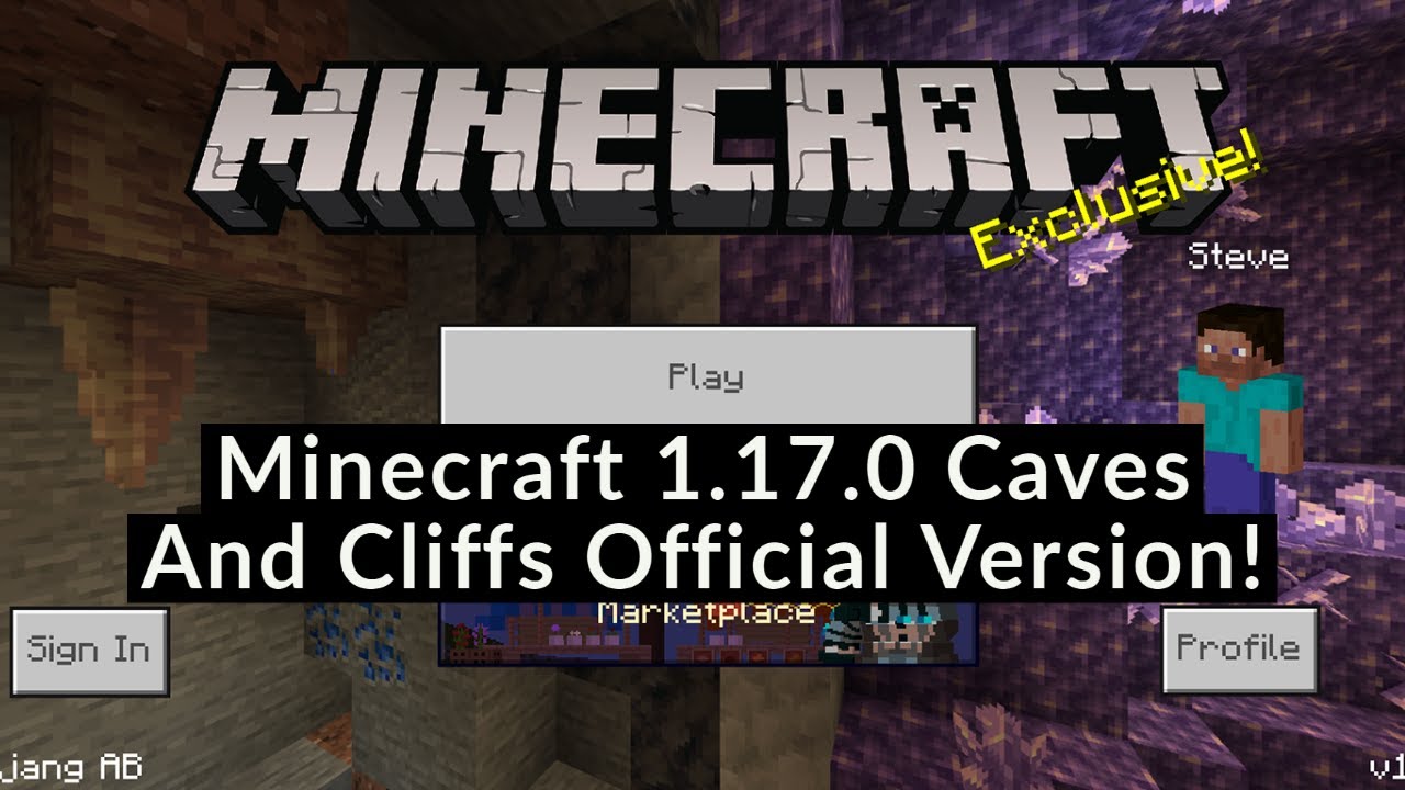 Caves and Cliffs: Official Trailer (MCPE 1.17.0) 