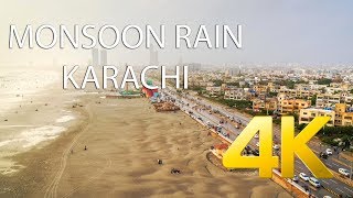 Karachi Monsoon Rain 2019 - 4K Ultra HD - Karachi Street View