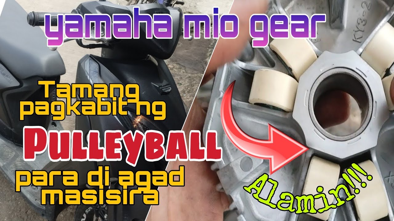 Yamaha Mio Gear 125 Paano ang Tamang Pagkabit ng Pulley Ball sa Drive Face Pulley. Alamin.