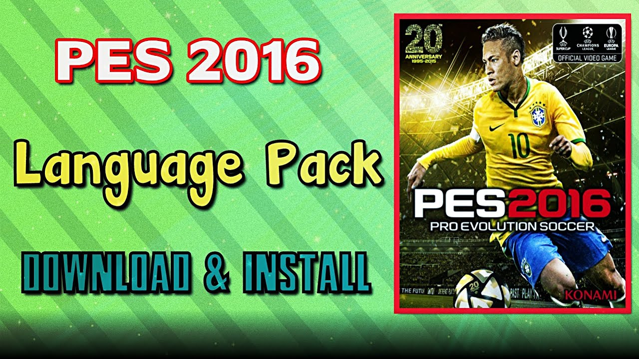 PES 2016 Any Language Pack (Download and Install) - YouTube