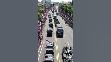 Parade TNI latihan hari kemerdekaan #trukoleng #military #viralvideo #militer #reels #fyp #tni